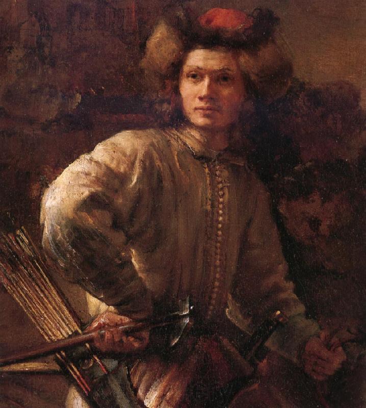Rembrandt van rijn Details of  The polish rider Spain oil painting art